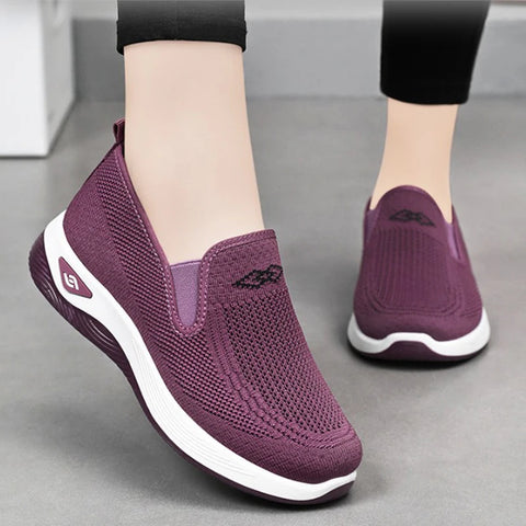 Women’s Breathable Sports Sneakers – Lightweight Anti-Slip Walking Shoes