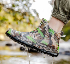 Men’s Camouflage Waterproof Fleece-Lined Rain Boots – Warm Garden Gumboots 2025