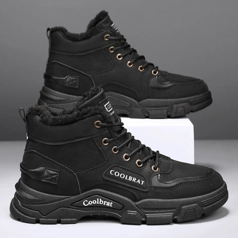 Men’s 2025 Cotton Boots – Warm, Trendy & Wear-Resistant