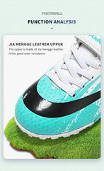 Kids Firm Ground Soccer Cleats – Lightweight Boys & Girls Outdoor Training Football Shoes