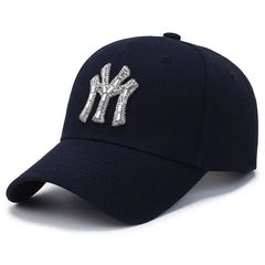 Women’s Rhinestone Baseball Cap – Fashion Casual Sunshade Hat