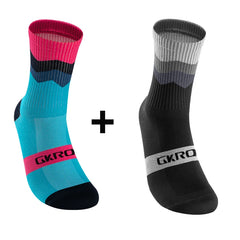 2 Pairs Professional Cycling Socks – Breathable Compression
