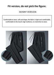 Men’s Quick-Dry Running Pants – Zipper Fitness Trousers
