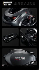 SEASIR Cast X2 7.3:1 Baitcasting Reel – Hybrid Ceramic Bearings & N52 Magnetic Brake