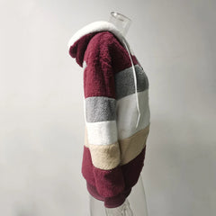 Women’s Oversized Plush Hooded Jacket