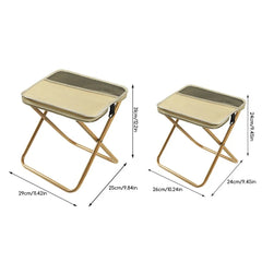 Foldable Backpack Stool – Portable Outdoor Fishing & Camping Chair with Storage Bag