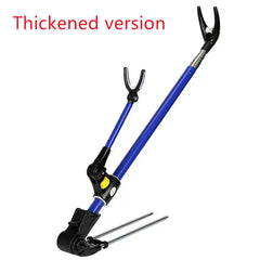 Stainless Steel Telescopic Fishing Rod Holder – Dual-Purpose Bracket (1.7M/2.1M/2.4M)