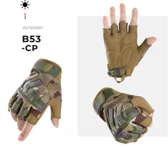 Tactical Half Finger Gloves – Non-Slip Shockproof Outdoor Sports Gear for Men