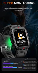 2025 Military Smartwatch 1.73″ – Outdoor Sports Watch with Flashlight