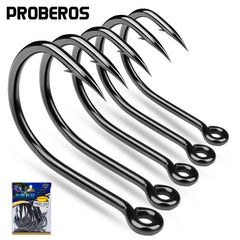 10Pcs High Carbon Steel Barbed Fishhooks