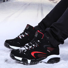 Men’s Winter Snow Shoes – Warm Leather Non-Slip Sneakers