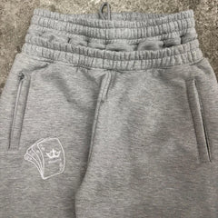 Y2K Double Waist Poker Embroidered Joggers