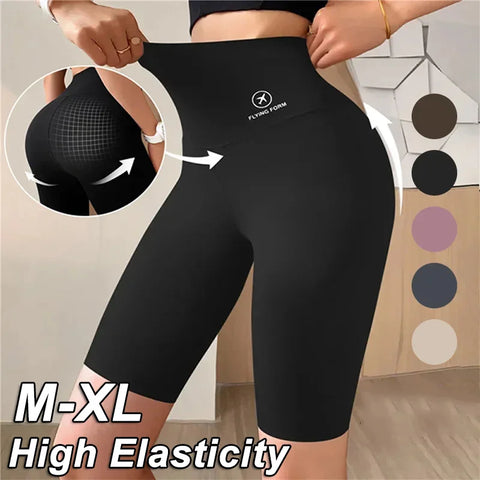 Women’s High Waist Sports Shorts – M to XL