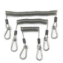 Elastic Coil Fishing Safety Lanyard – Lockable Heavy-Duty Stretch Rope