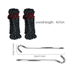 Large Waterproof Camping Tarp – Outdoor Rain Cover & Sun Shelter Canopy