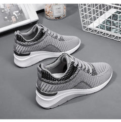 2025 Women’s Vulcanized Sneakers – Platform Walking Flats (Plus Size)