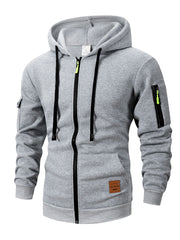 2025 Autumn Men’s Slim Fit Zipper Hoodie Jacket