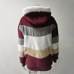 Women’s Oversized Plush Hooded Jacket