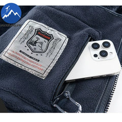 Maxbarley Men’s Winter Fleece Sportswear Set – Warm Retro Jacket & Pants Tracksuit