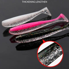 10-Pcs T-Tail Soft Fishing Baits