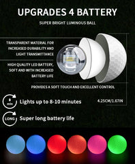 Caiton Night Glow Golf Balls – 6-Pack High-Visibility