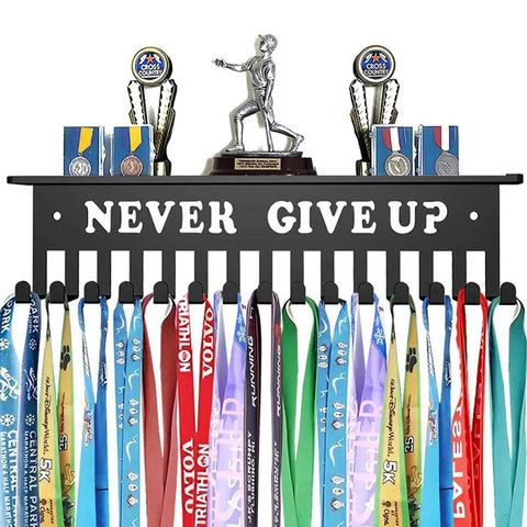 Sports Medal Display Rack – Metal Hanger for Ribbons & Medals