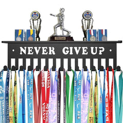 Sports Medal Display Rack – Metal Hanger for Ribbons & Medals