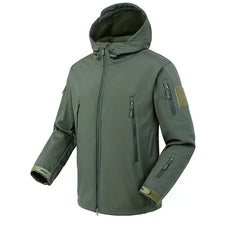 Men’s Waterproof Softshell Fleece Jacket & Pants Set – Outdoor Winter Sportswear