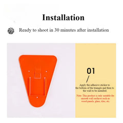 Foldable Indoor Basketball Hoop for Kids – Wall-Mounted Silent Training Set