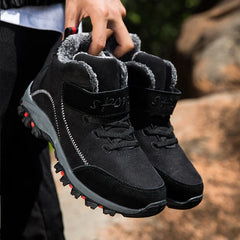 Men’s Waterproof Suede Winter Ankle Boots – Non-Slip