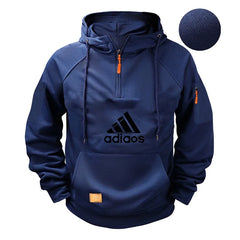 Men’s Autumn/Winter Hooded Sweatshirt – Fashionable, Warm & Casual Sports Pullover