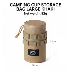Outdoor Tactical Water Cup Storage Bag – 600D Oxford Cloth Travel Organizer