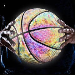 Luminous Holographic Glow Basketball