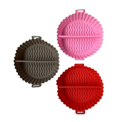 Divided Silicone Airfryer Liner – Reusable Non-Stick Baking Tray for Pizza, Chicken & Fries