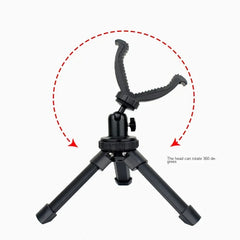 Aluminum Adjustable Rifle Rest Tripod – 360° Rotating V-Yoke Shooting Stand
