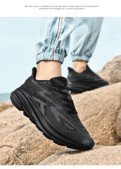 Men & Women Carbon Plate Running Shoes – Lightweight Breathable Athletic Sneakers