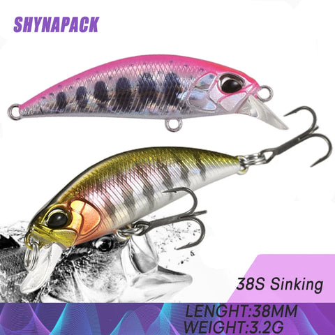 38mm Mini Sinking Minnow Fishing Lure