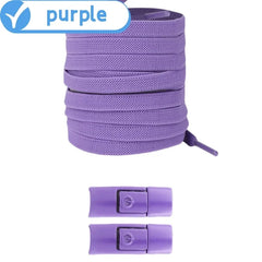Elastic No-Tie Shoelaces with Press Lock