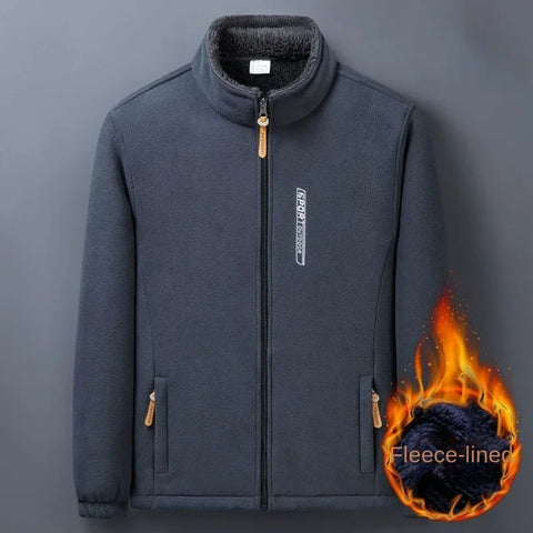 Men’s Winter Fleece Jacket – Thick Warm Windproof Outdoor Coat