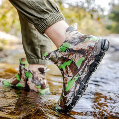 Men’s Camouflage Waterproof Fleece-Lined Rain Boots – Warm Garden Gumboots 2025