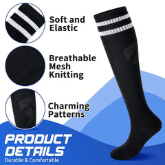 Loogdeel 2-Pair Kids’ Soccer Shin Guards with Socks – Youth Protective Gear