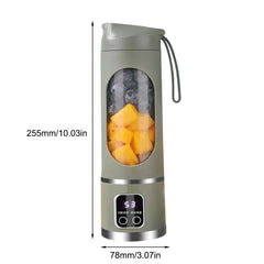 Portable Wireless USB Mini Juicer Blender 450ml Fruit Mixer Cup