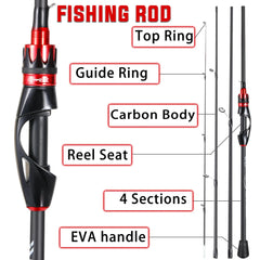 2.1m Ultralight Carbon Spinning/Casting Rod