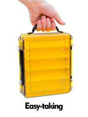 10-Cell Double-Sided Fishing Tackle Box – Durable Bait & Tool Organizer