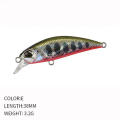 38mm Mini Sinking Minnow Fishing Lure