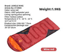 JUNGLEKING CY0904 4-Season Ultralight Waterproof Camping Sleeping Bag