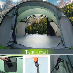 5–8 Person Automatic Pop-Up Camping Tent – Waterproof Quick Opening Outdoor Shelter