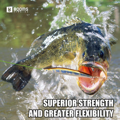 Booms Fishing BG3 100M 300M 500M Strong 8 Strand PE 18-50LB Braided For Saltwater or Freshwater Tackle Braided Fishing Line