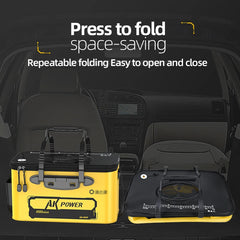 YUZHIYUAN Foldable Fishing Bucket – Portable Large-Capacity EVA Live Fish Container