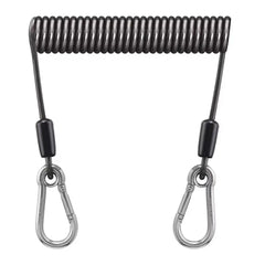 Elastic Coil Fishing Safety Lanyard – Lockable Heavy-Duty Stretch Rope